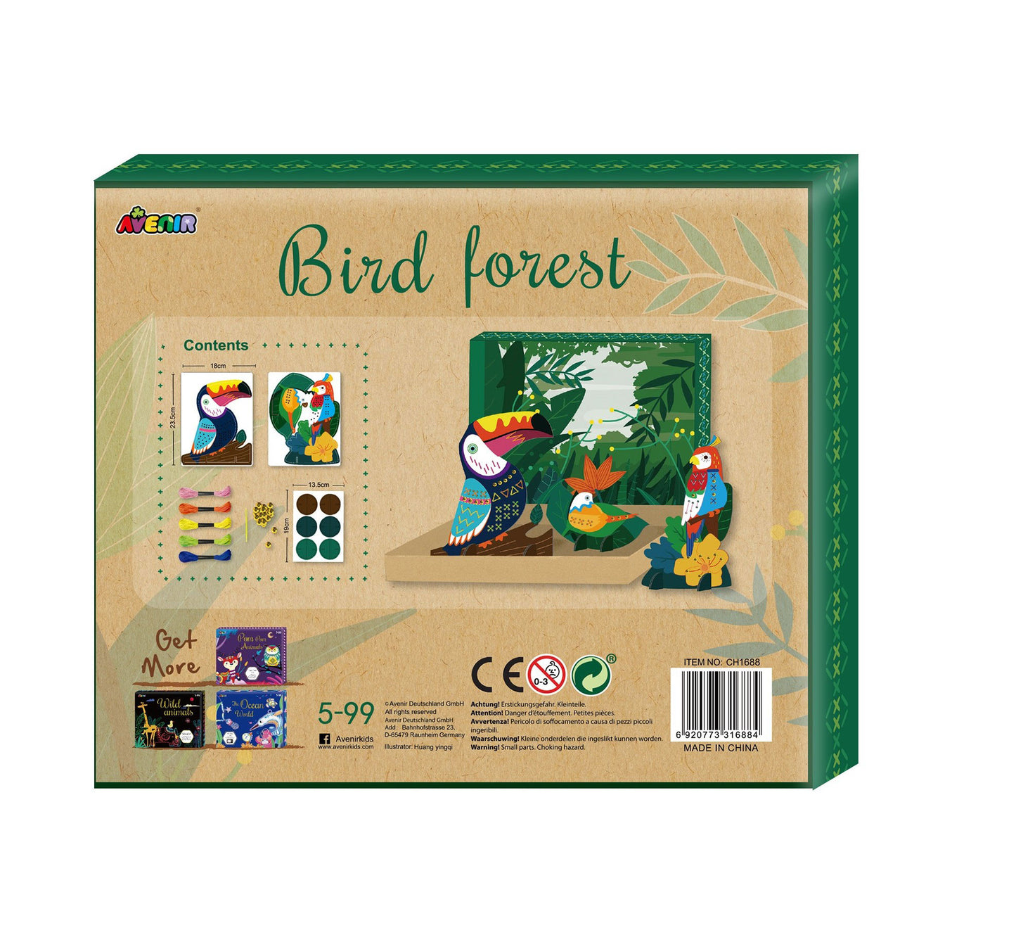 Cross Stitch Set – Bird Forest