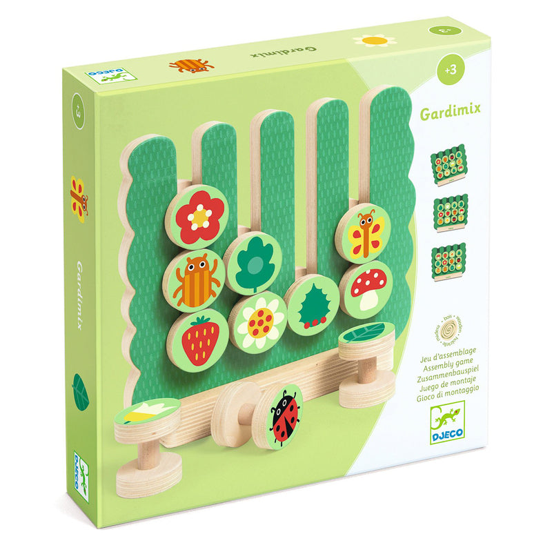Garden Vertical Wooden Game by Djeco - 12pc