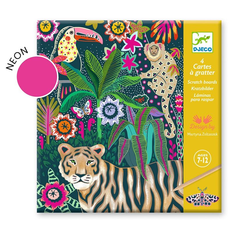 Rococo Neon Jungle Scratch Cards
