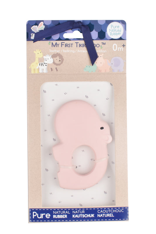 Rubber Hippo Flat Teether -Boxed - Tikiri