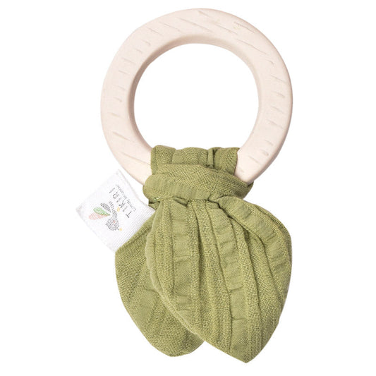 Natural Rubber Teether - Sage