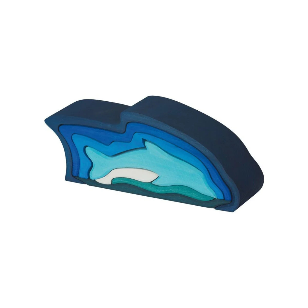 Gluckskafer Wooden Blocks - Dolphin