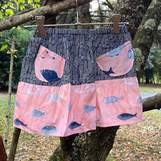 Handmade Organic Skirt – Fishy Fun