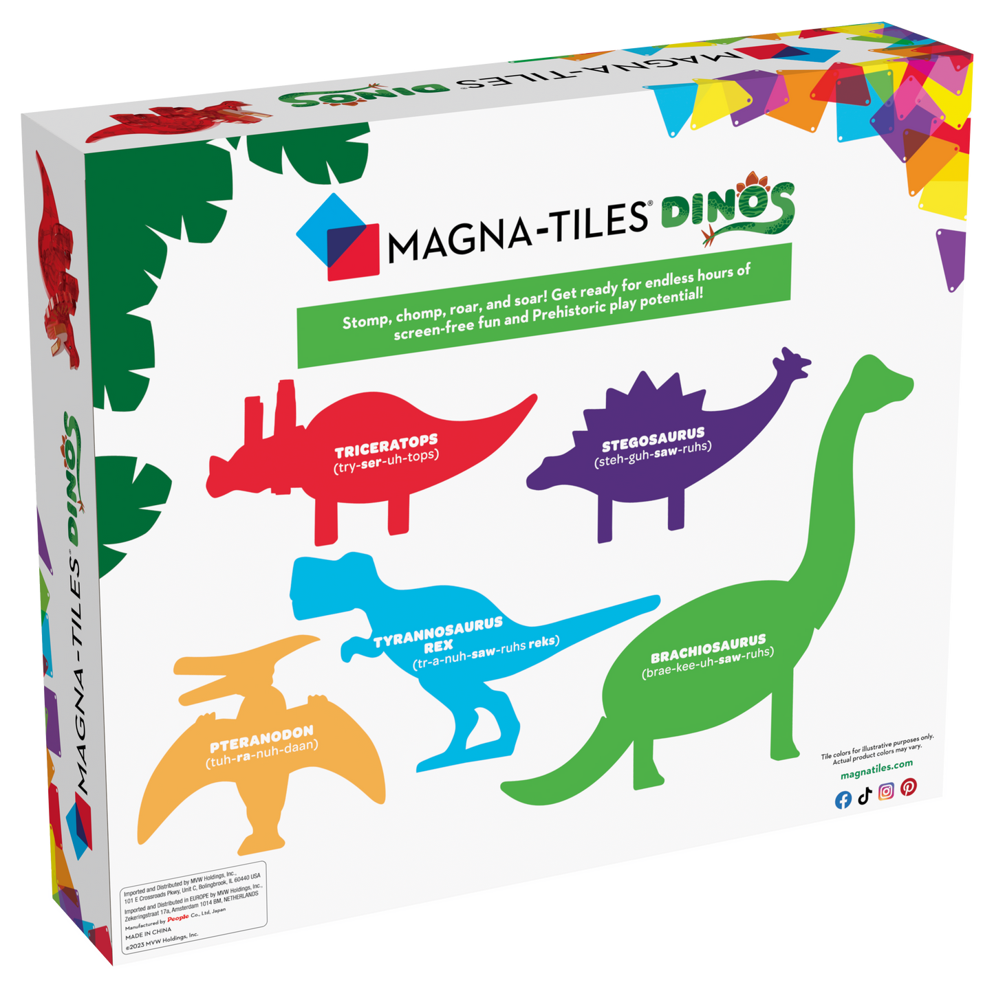 Magna-Tiles Dinos 5-teiliges Set