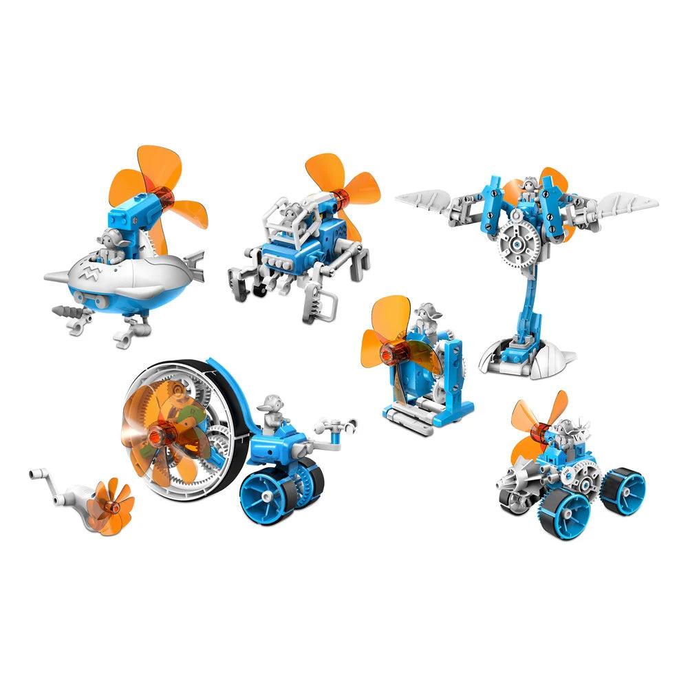 Wheely Windpower 6 in 1 Wind-Powered Robot kit