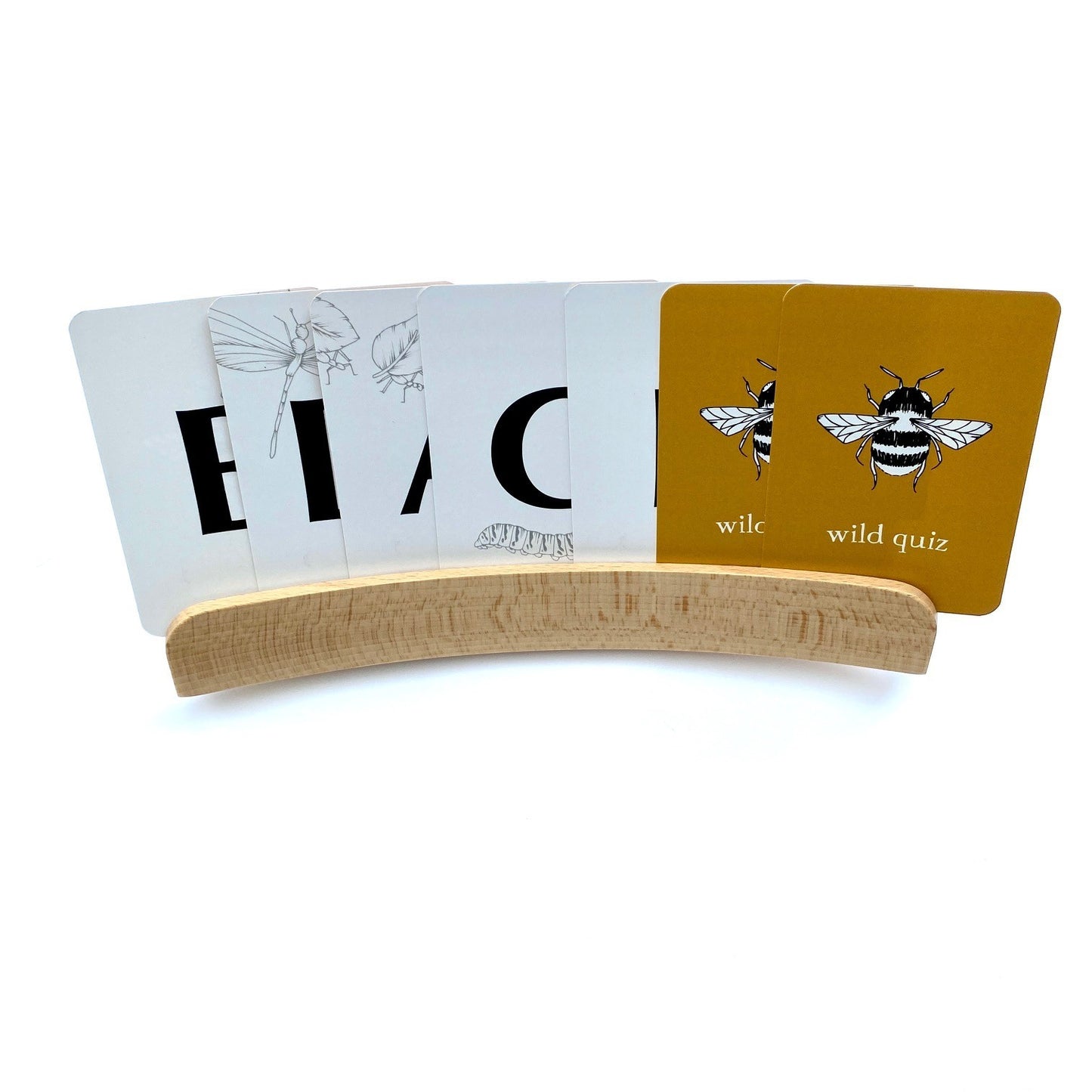 Wooden Curved Card Holder 25cm