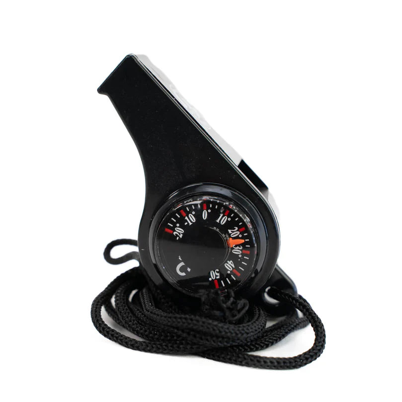 Multi Tool Whistle, Compass & Thermometer