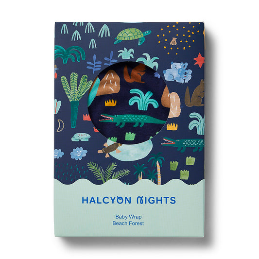 Halcyon Nights Baby Wrap – 'Beach Forest'