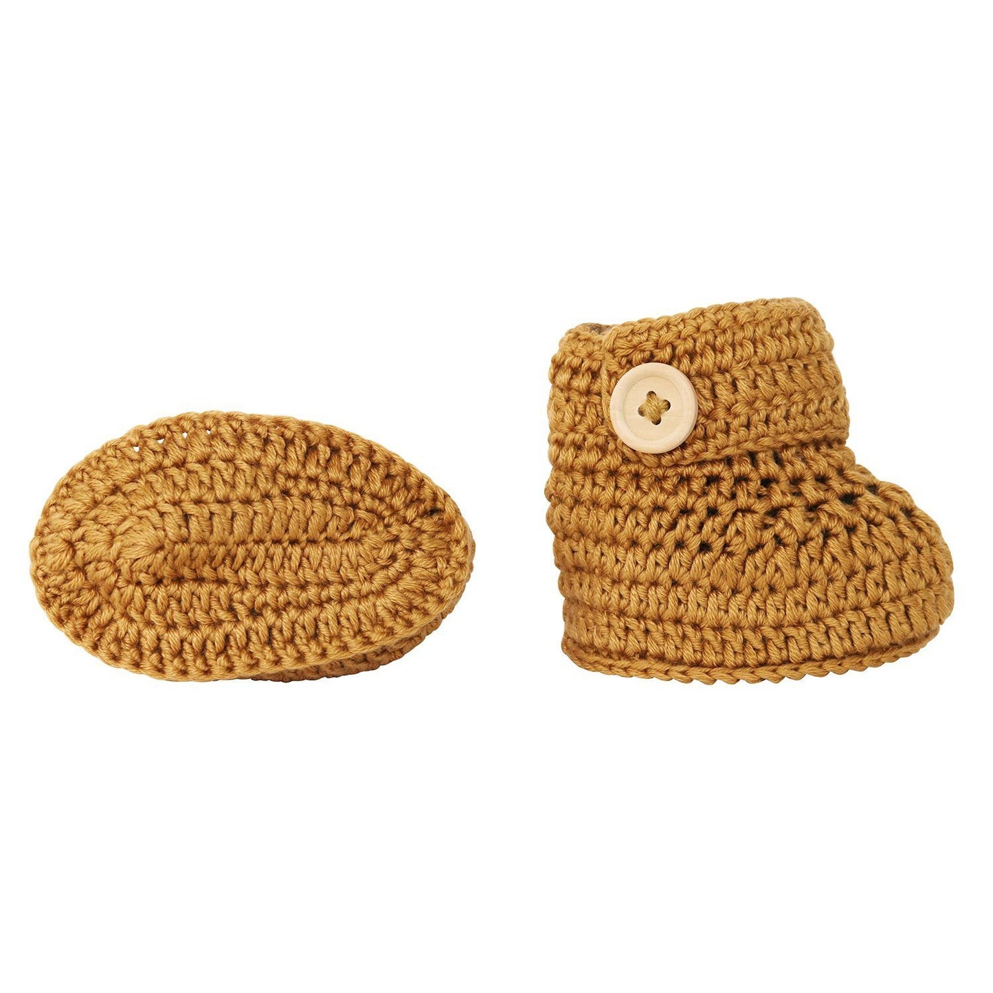 Cinnamon Crochet Bonnet and Bootie Set