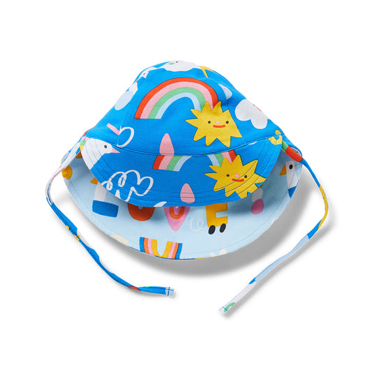 Halcyon Nights Reversible Sun Hat 'Weather Report'