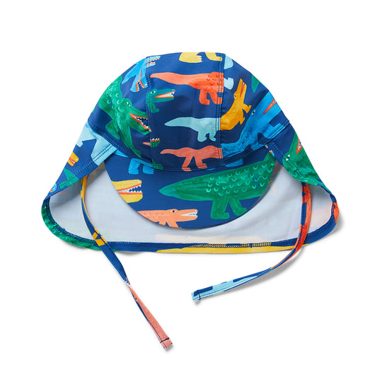 Halcyon Nights Swim Hat – 'Crocodile Smile'