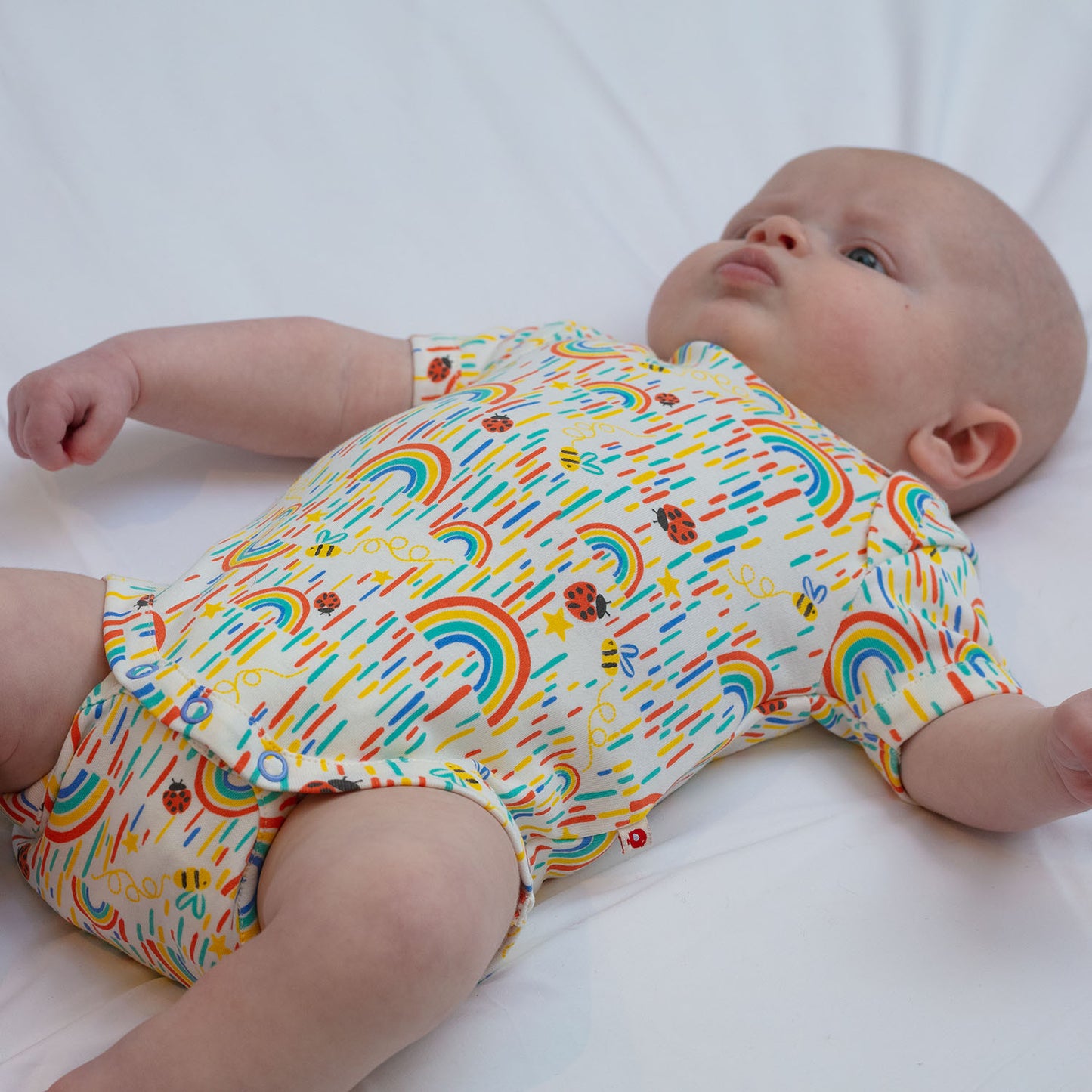 Pakaian Bayi - 'Pancuran Matahari' Dua Pek - Kapas Organik 