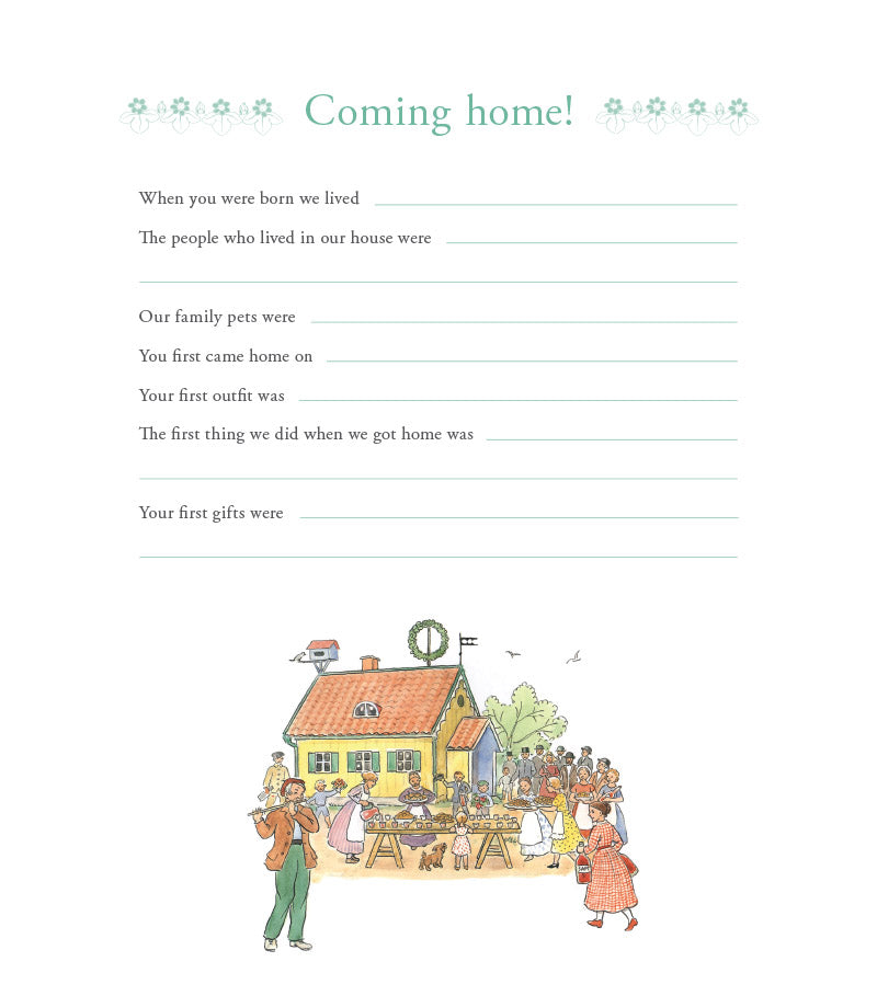 Your Elsa Beskow Baby Book – A Memory Book of Your First Years