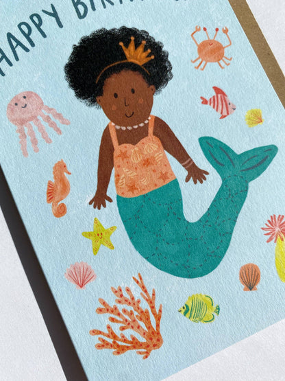 Birthday Card - Mermaid