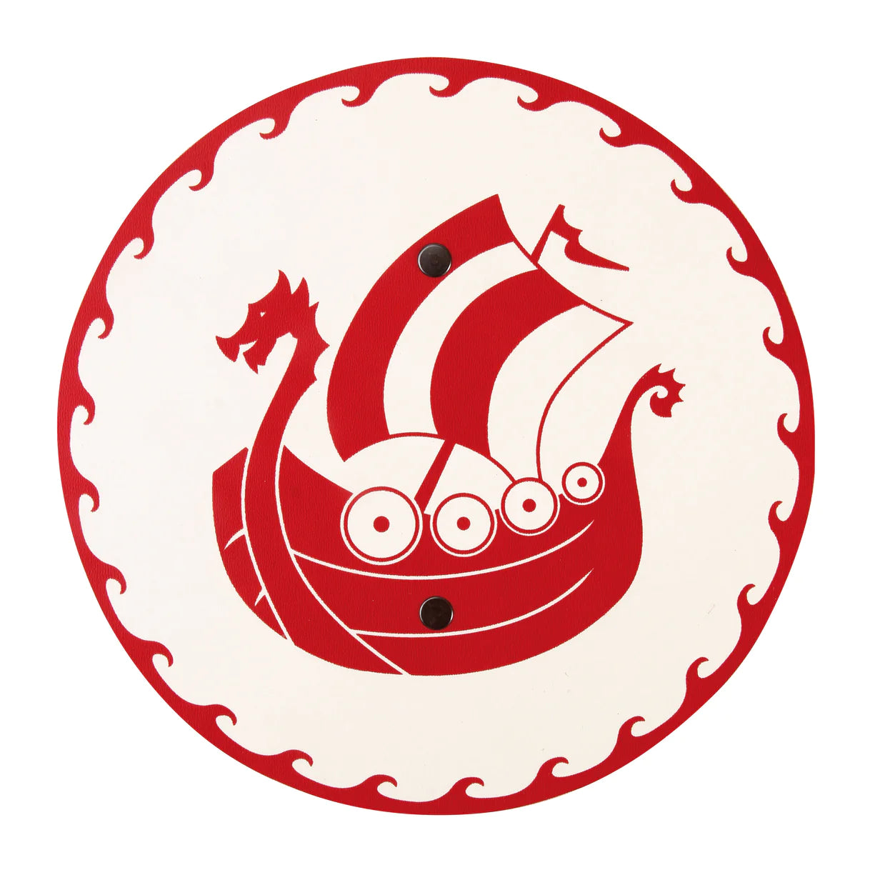 Mini Shield and Sword Set - Snorre - Red Viking Longship