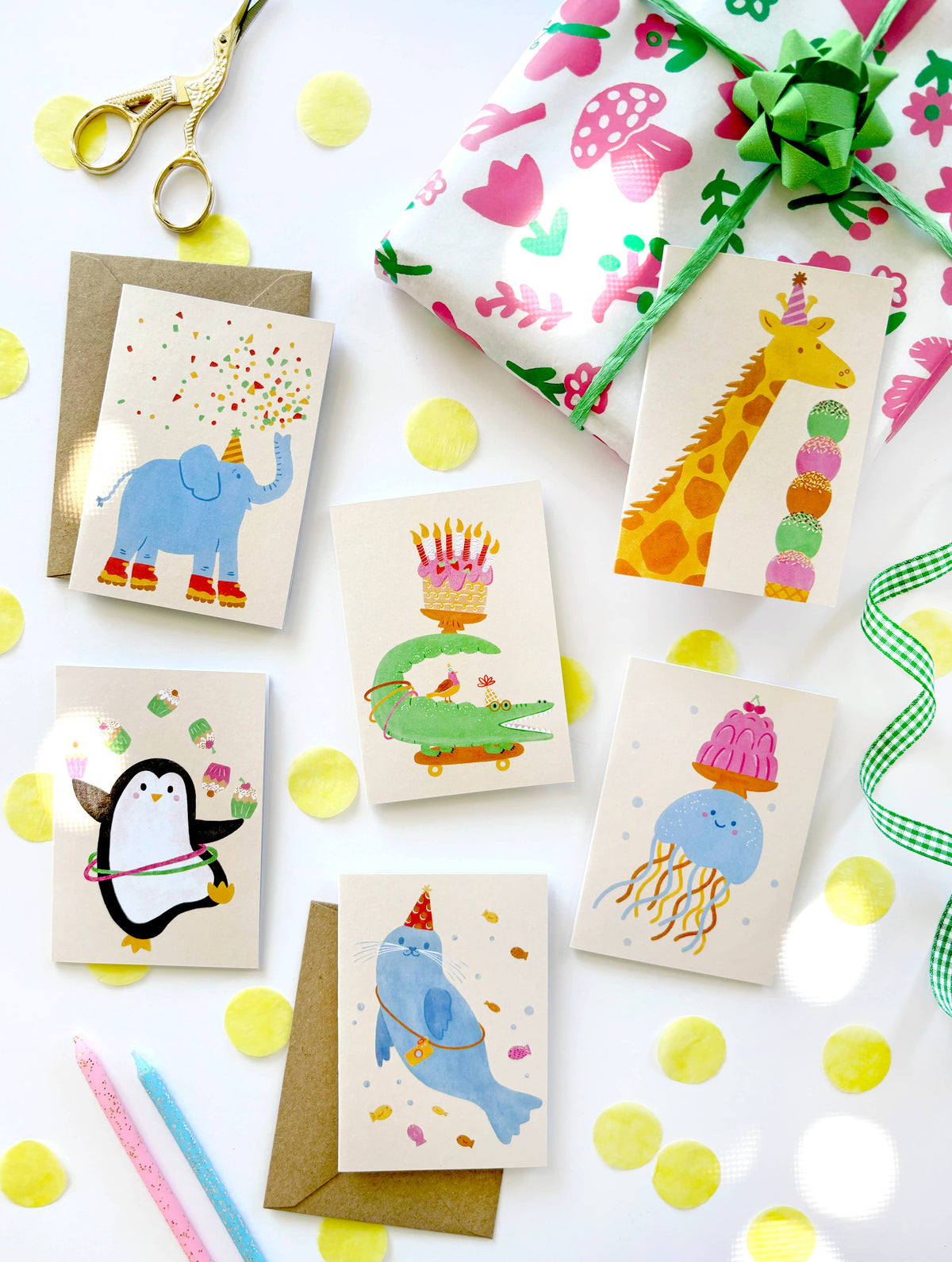 Mini Greeting Card - Birthday Crocodile