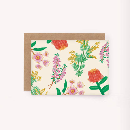 Mini Greeting Card - Wildflowers