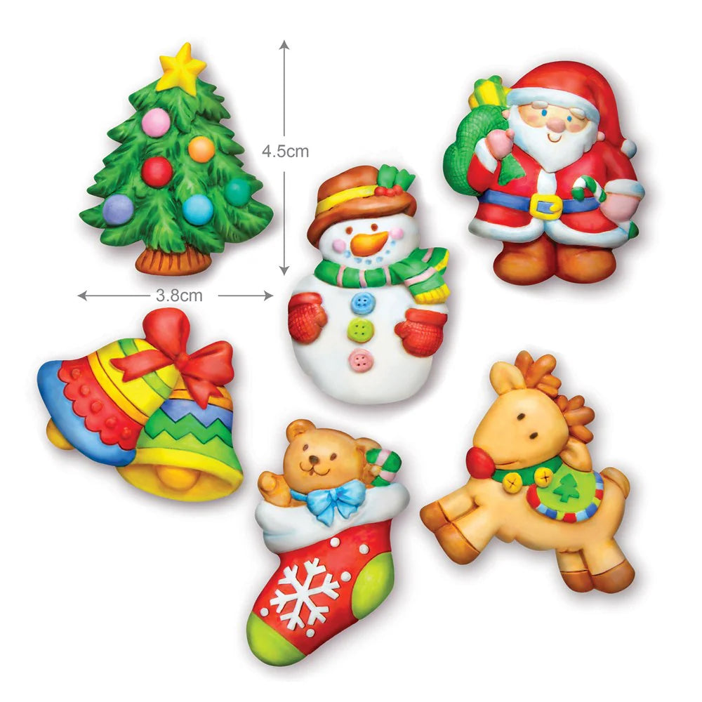 Christmas - Mould & Paint Magnet Kit