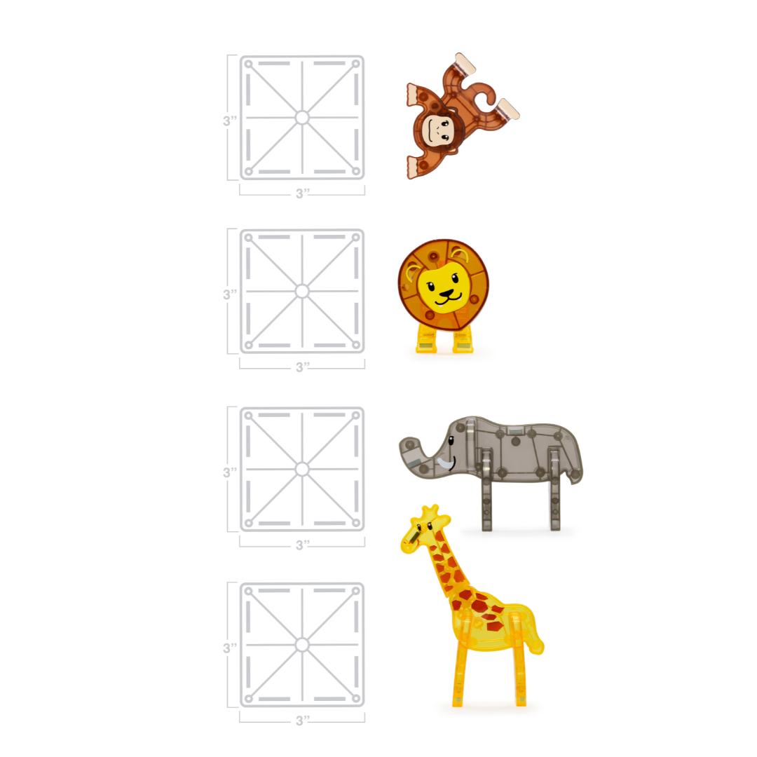 Magna-Tiles – Haiwan Safari – Set 25 Keping