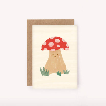 Mini Greeting Card - Mushroom
