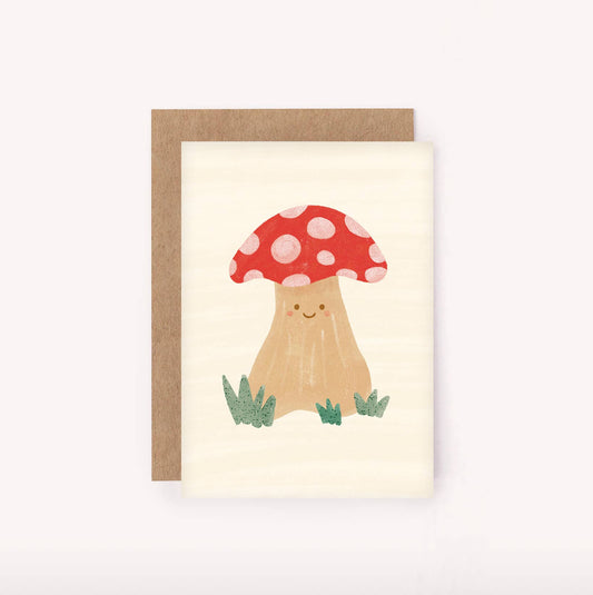 Mini Greeting Card - Mushroom