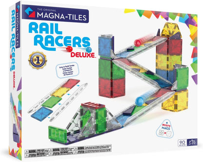 Magna-Tiles – Rail Racers Deluxe – 90 Piece Set