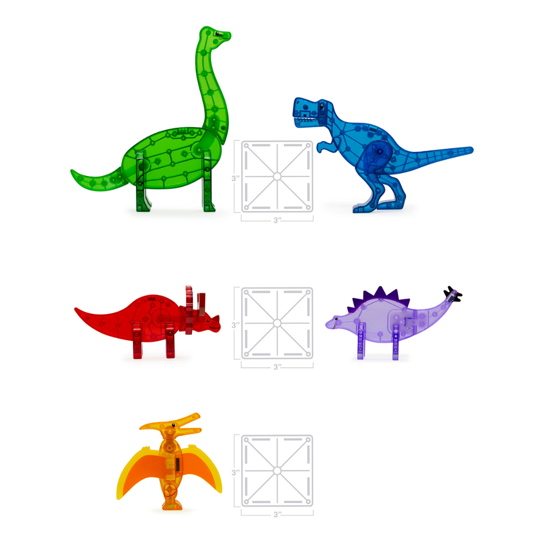Magna-Tiles Dinos 5-teiliges Set