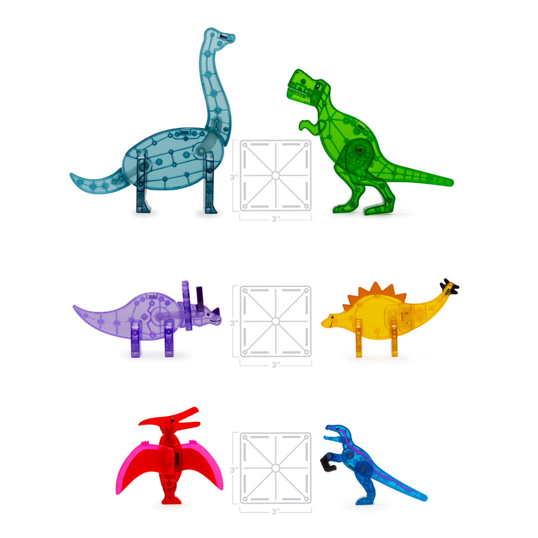 Magna Tiles Dino World XL 50 Piece Set Hugs For Kids