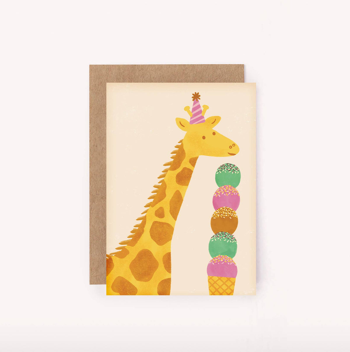 Mini Greeting Card - Birthday Giraffe