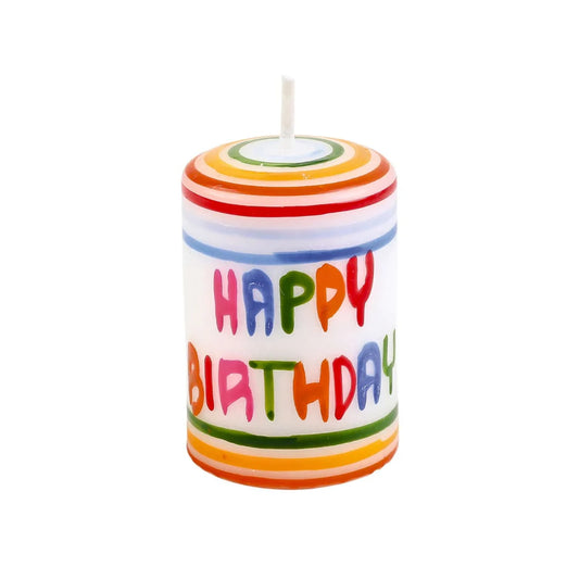 Ahrens Tall Tealight Candle - Happy Birthday