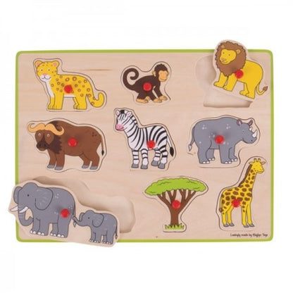 Lift Out Peg Puzzle - Safari