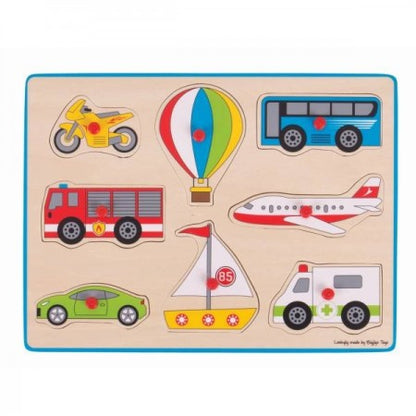 Lift Out Peg Puzzle - Transport