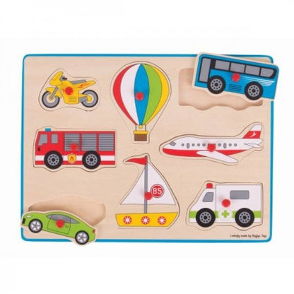 Lift Out Peg Puzzle - Transport