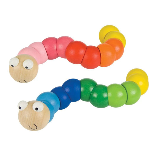 Wooden Wiggly Worm