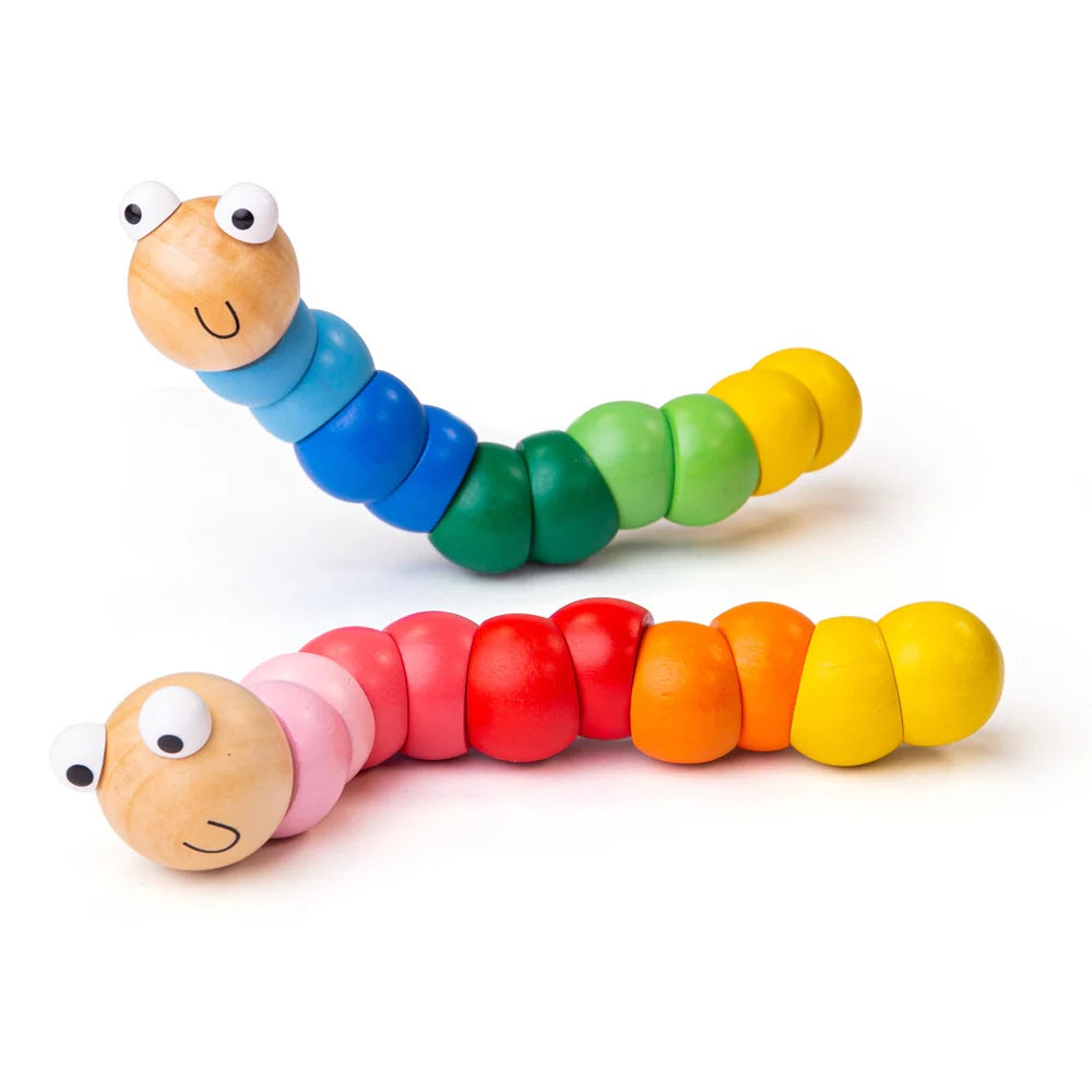 Wooden Wiggly Worm