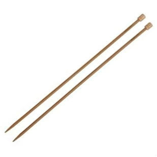 6 mm Bambus-Stricknadel