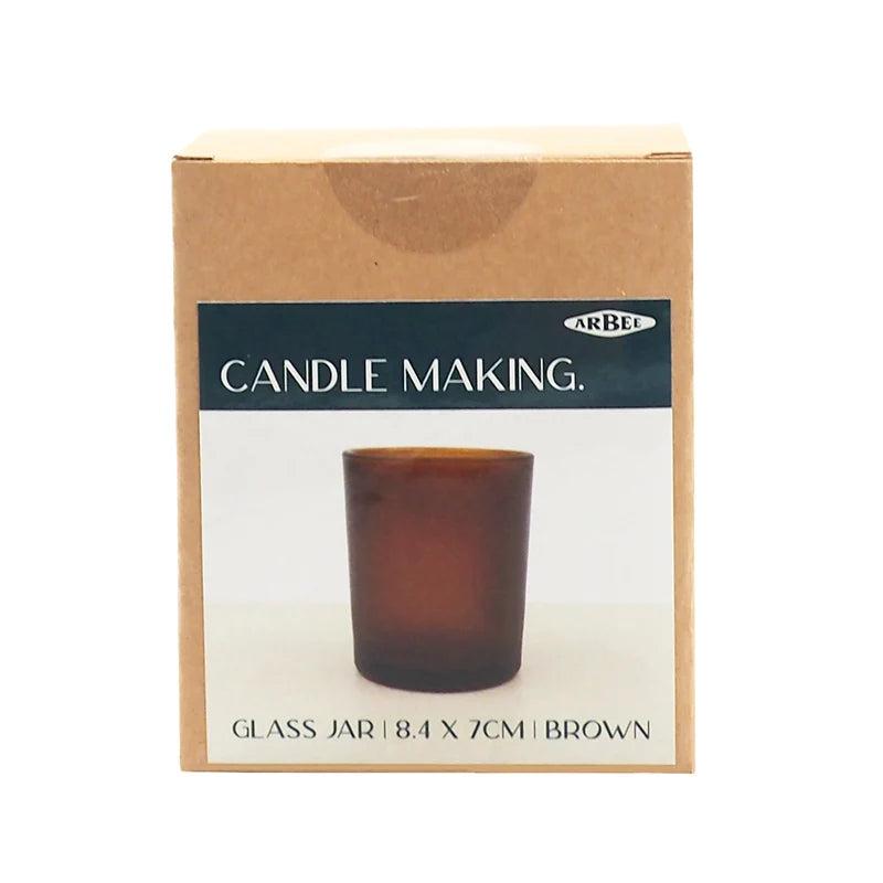 Candle Making Jar – Frosted Amber