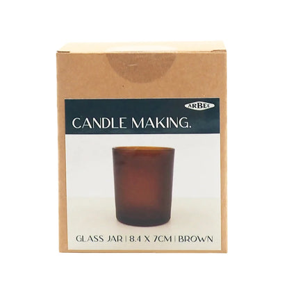 Candle Making Jar – Frosted Amber