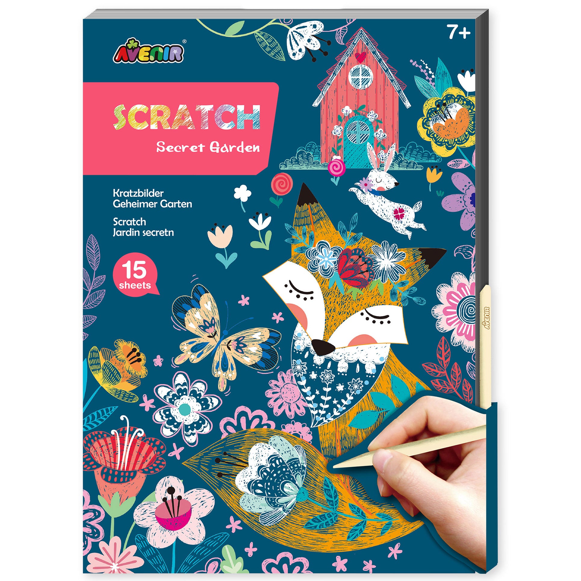 A4 Scratch Book – Secret Garden – Hugs For Kids