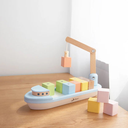 Wooden Block Boat