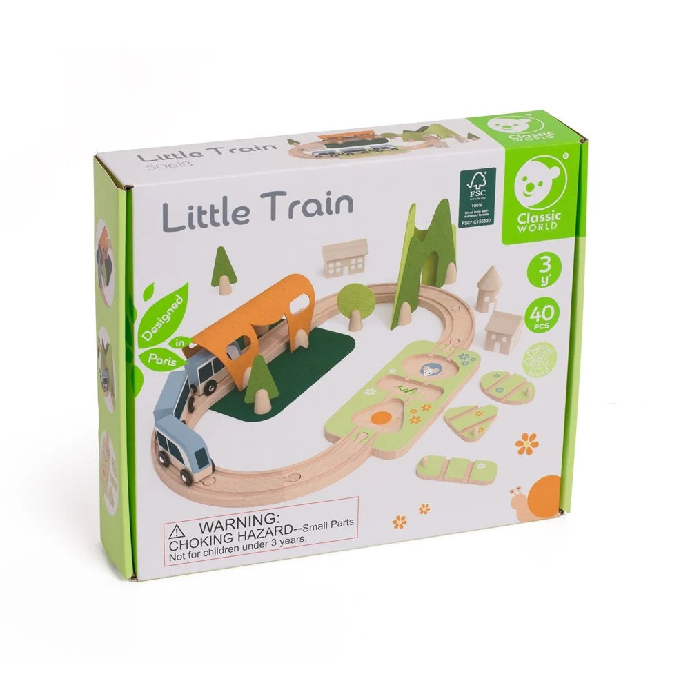 Little Train - Wooden Train Set - 40 pcs