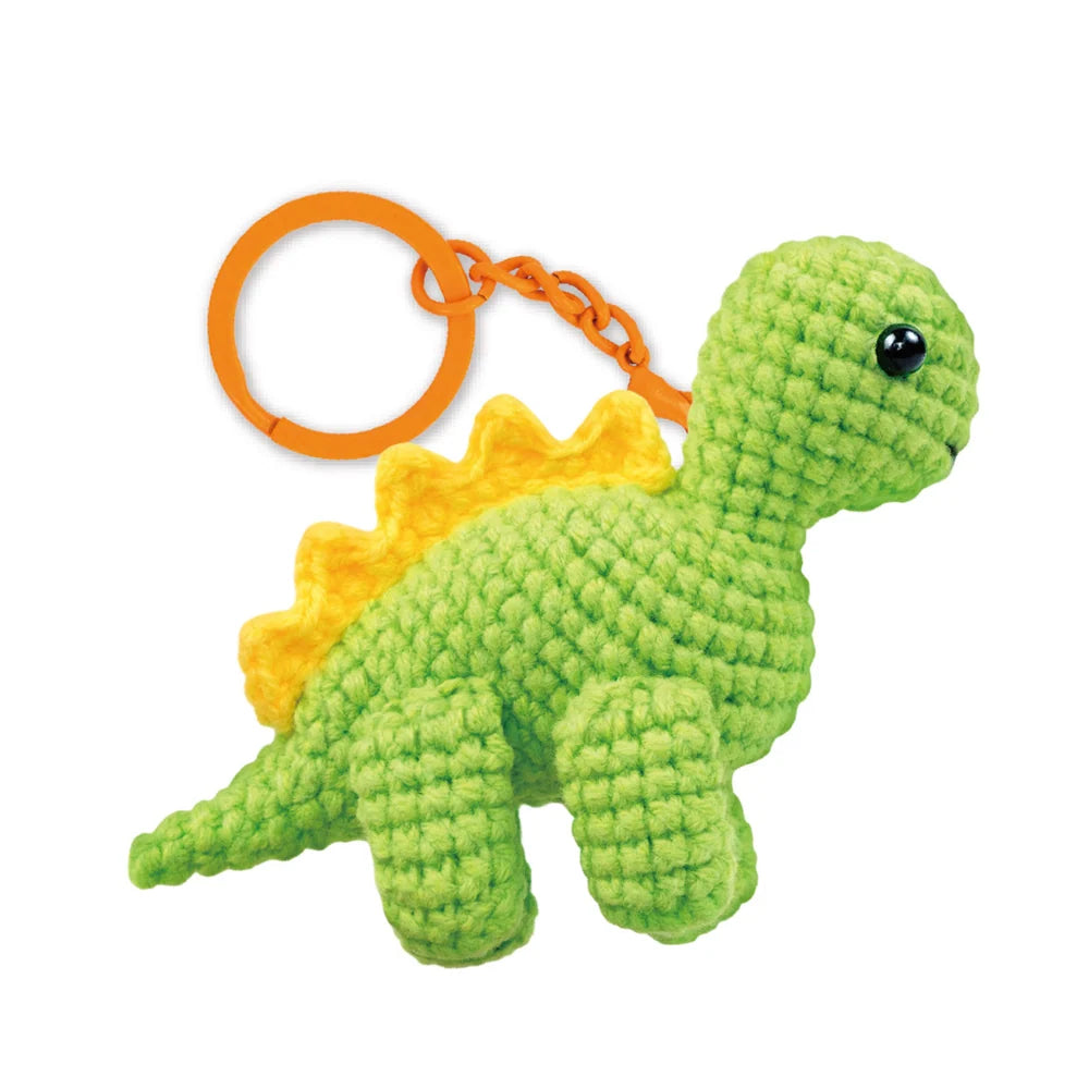 Crochet Keychain Kit - Baby Stegosaur