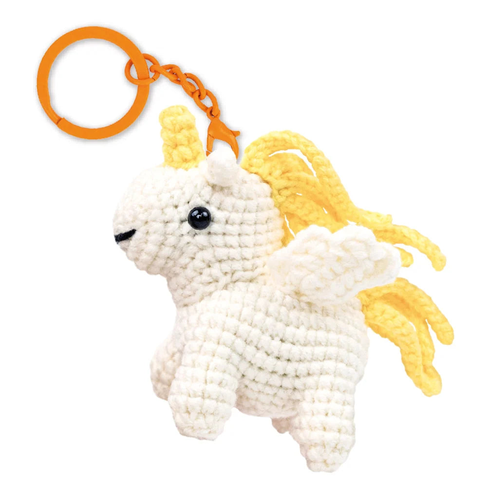 Crochet Keychain Kit - Curly Unicorn