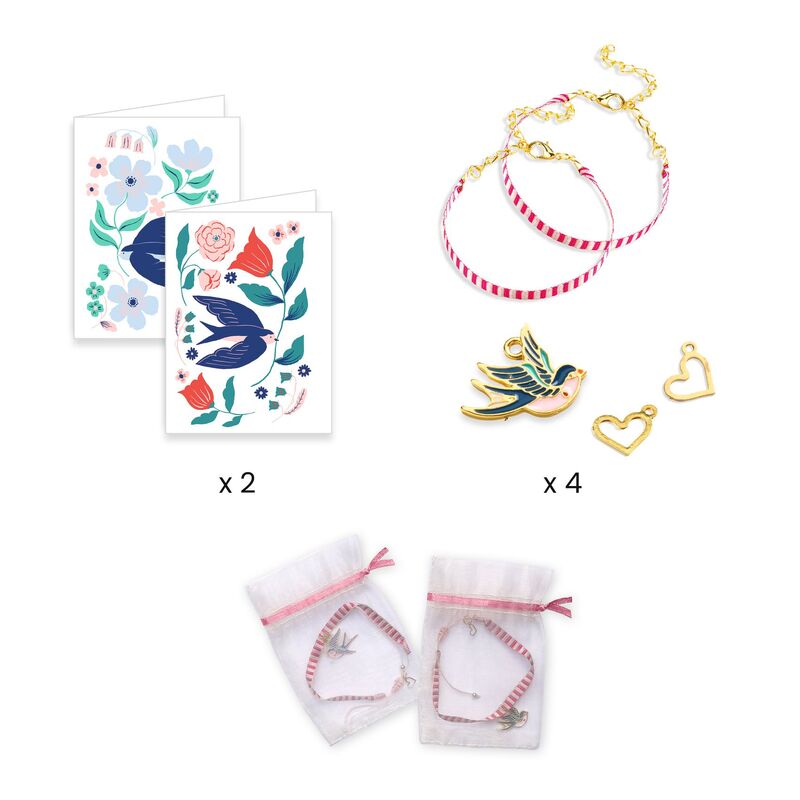 You & Me Birds Ribon Bracelet Set