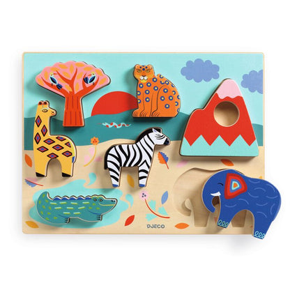 7 piece Savannah Story Wooden Puzzle