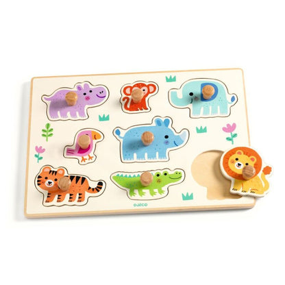 8 Piece Wooden Wild Animal Puzzle
