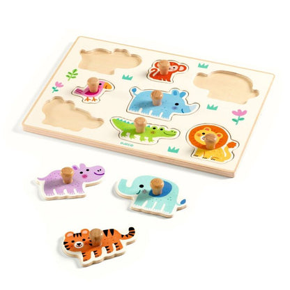 8 Piece Wooden Wild Animal Puzzle