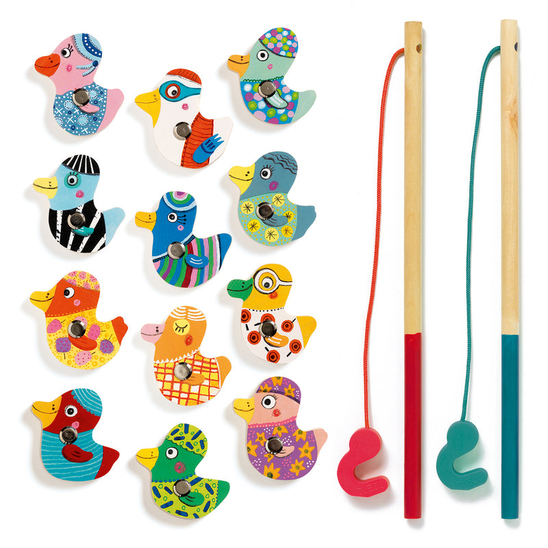 12 piece Magnetic Duck Fishing game