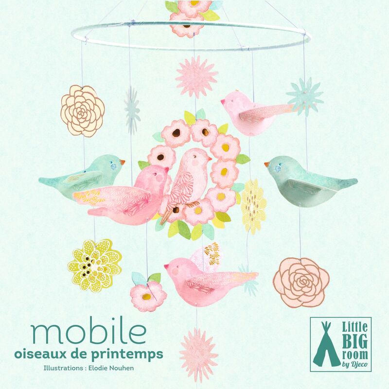 Spring Birds Paper Mobile