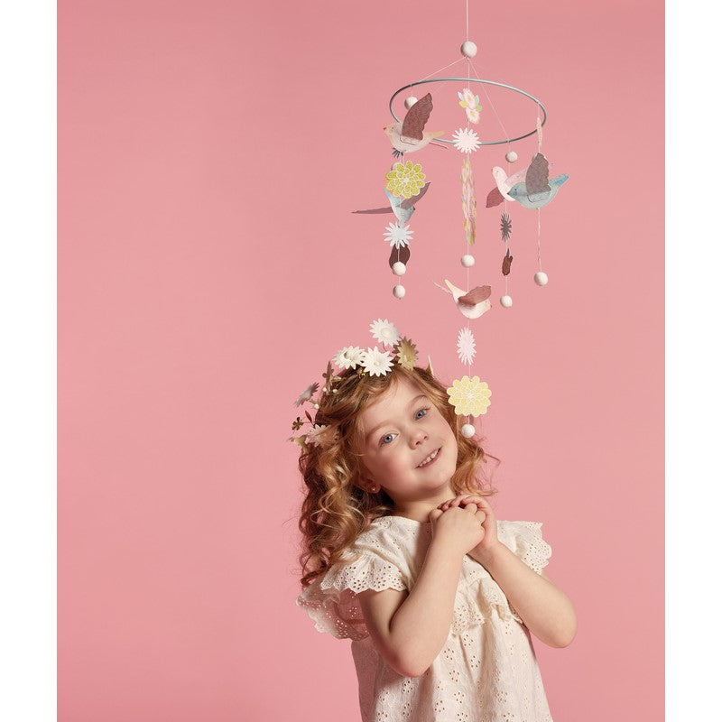 Spring Birds Paper Mobile